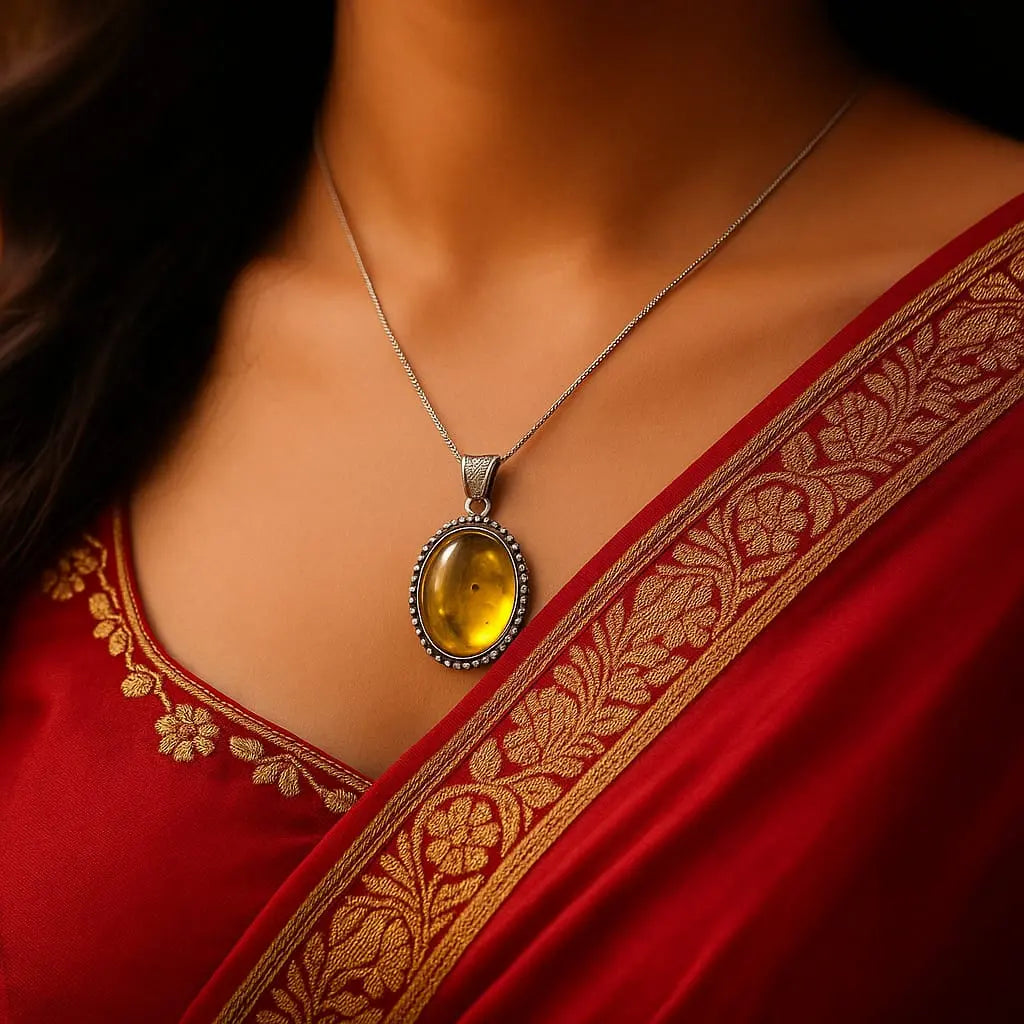 Citrine Money Magnet Pendant