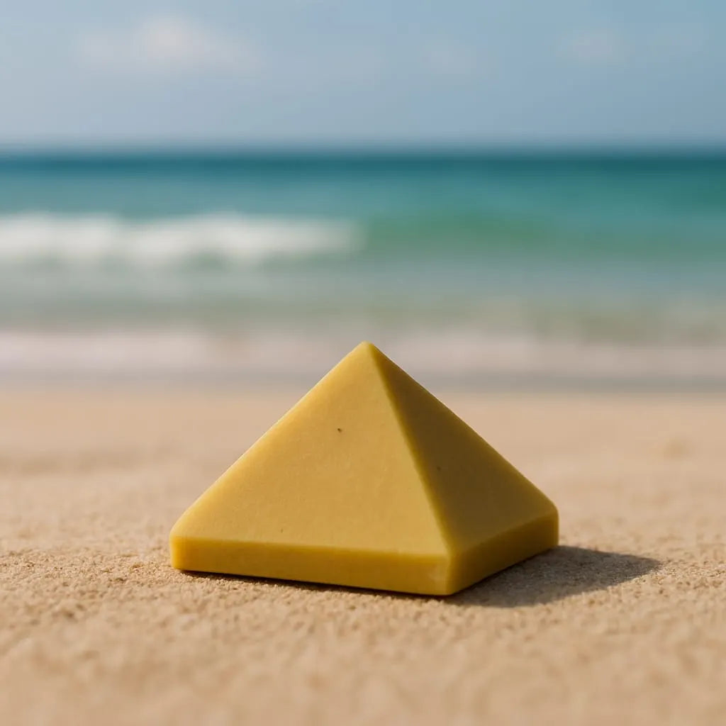 Yellow Aventurine Real Stone Pyramid