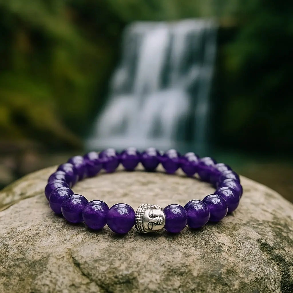Natural Amethyst Calming & Intuition Bracelet