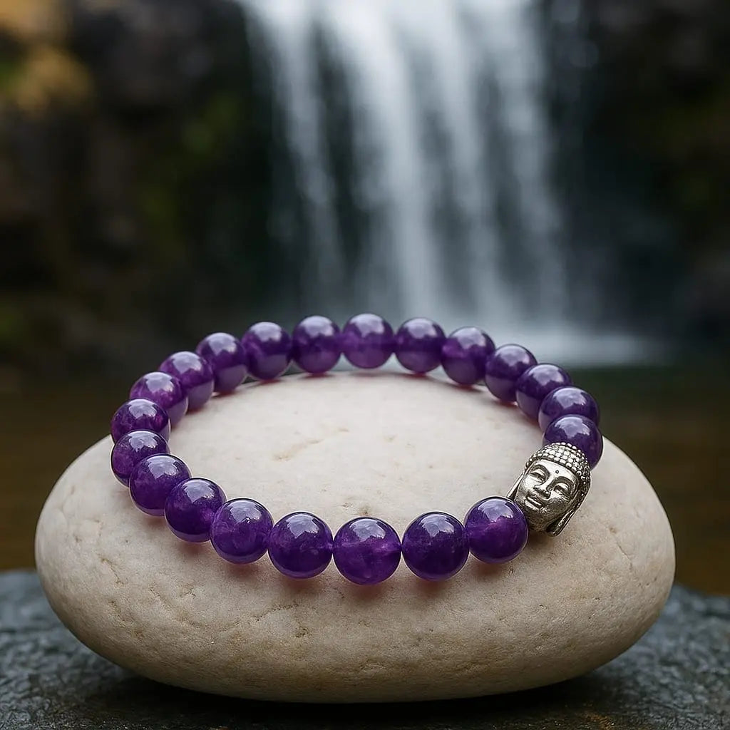 Natural Amethyst Calming & Intuition Bracelet