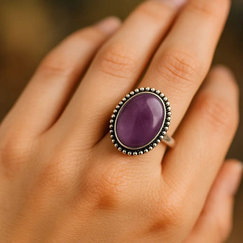 Natural Amethyst Healing Ring