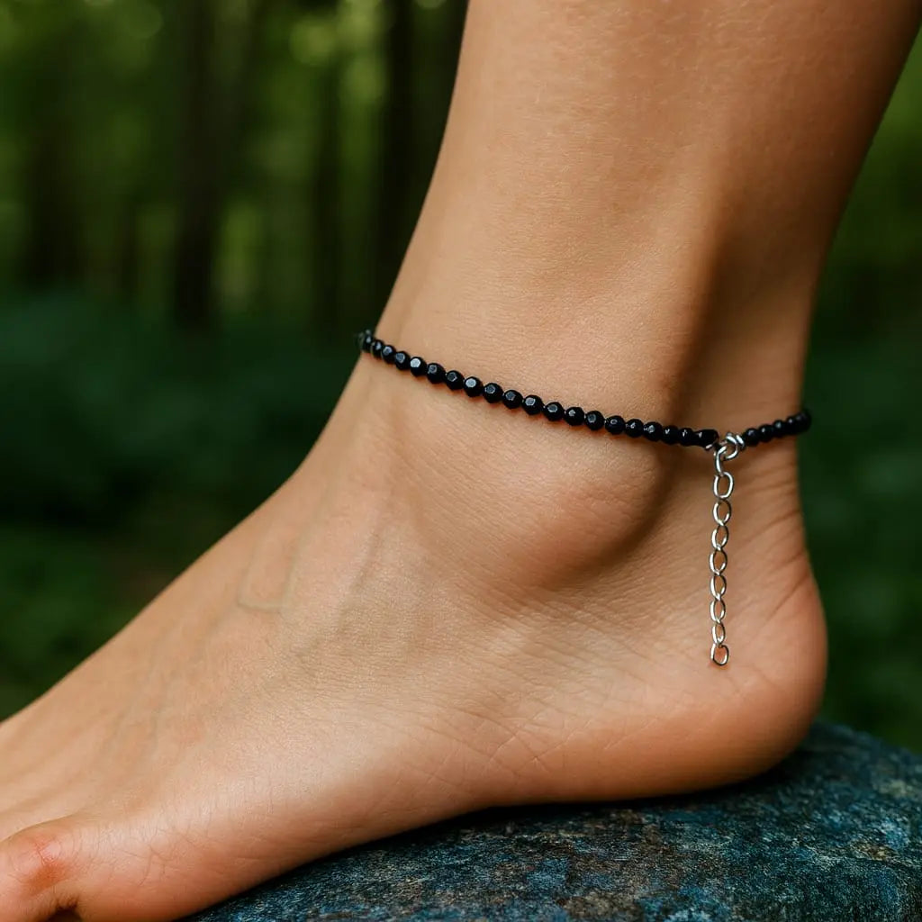 Black Tourmaline Protection Anklet