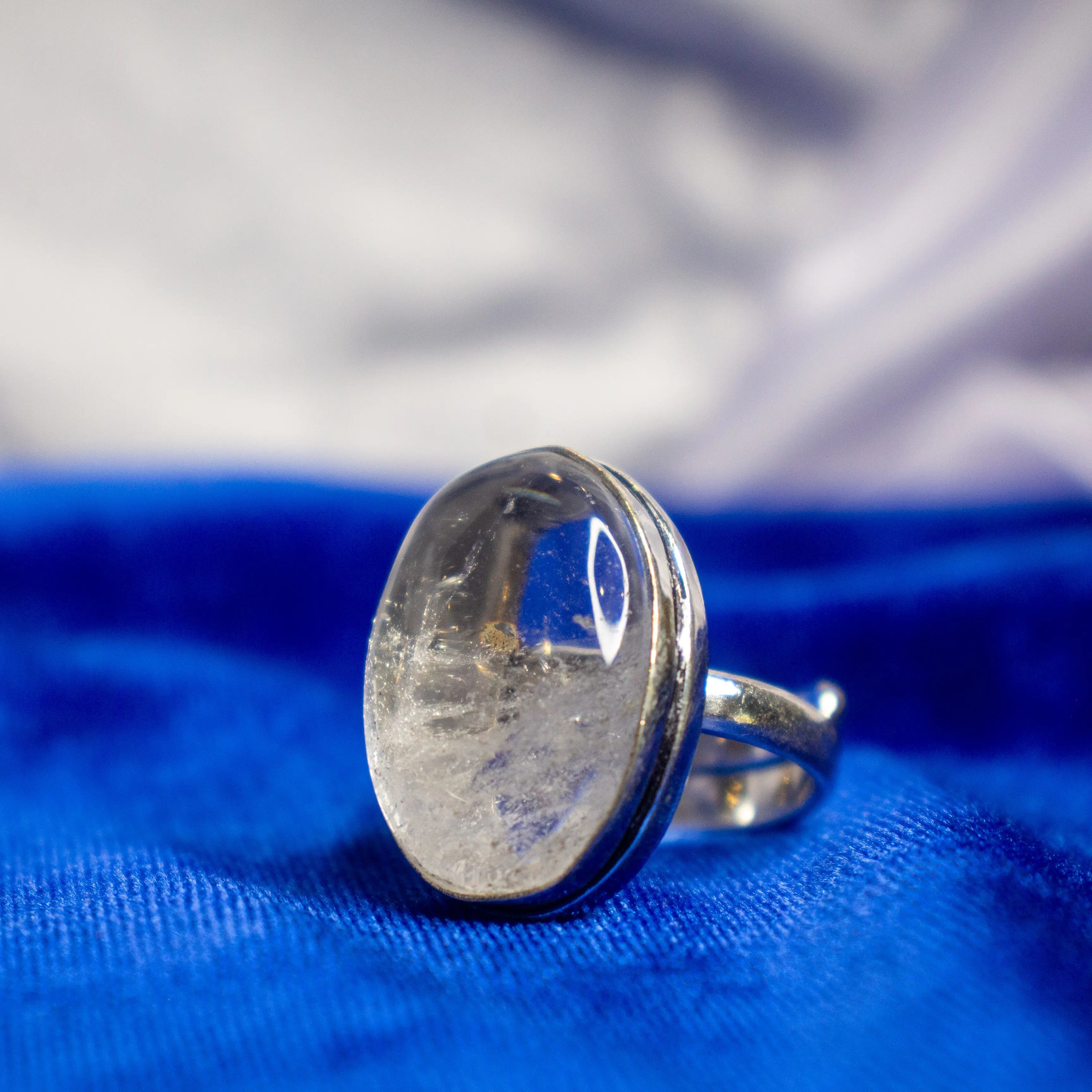 Clear Quartz Crystal Ring