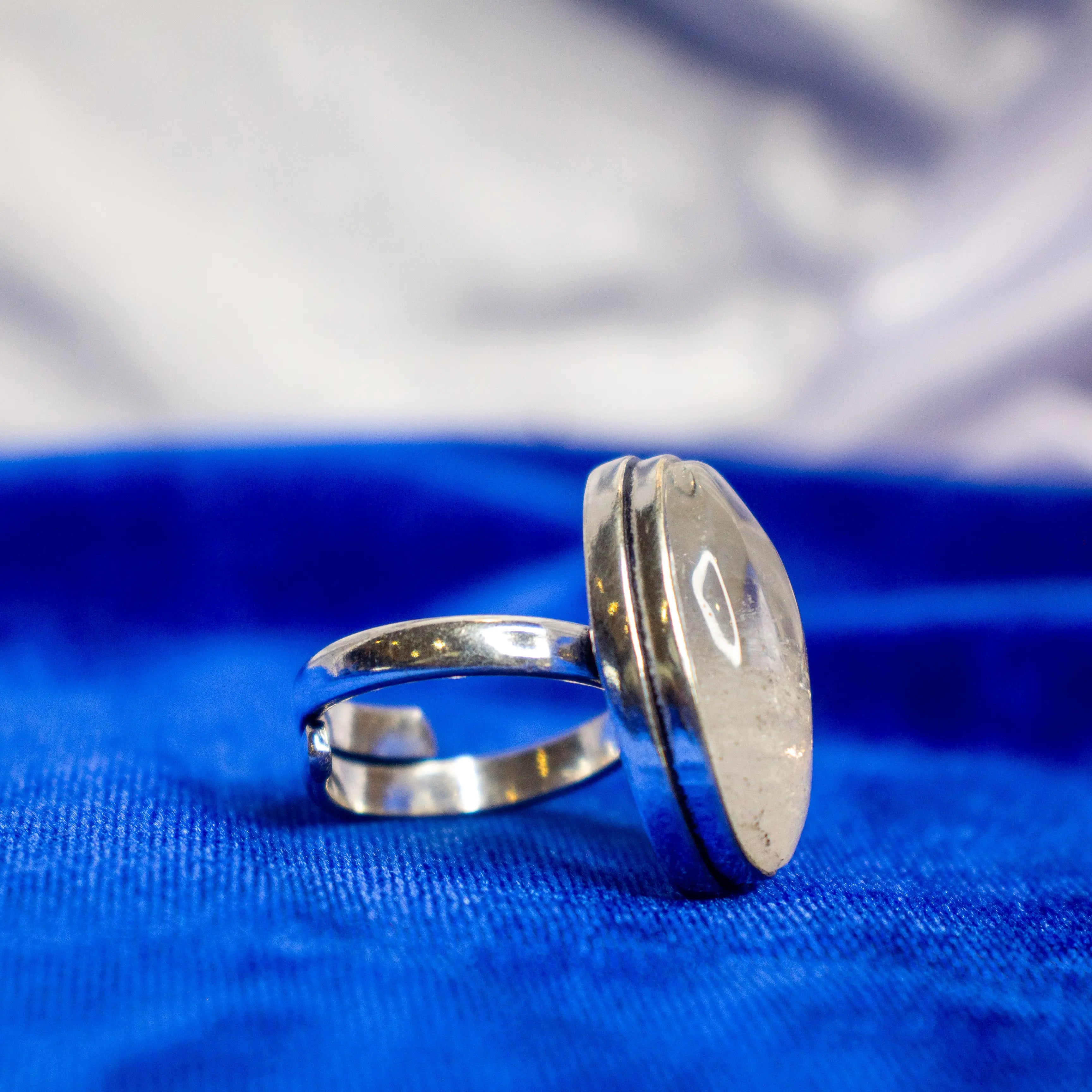 Clear Quartz Crystal Ring