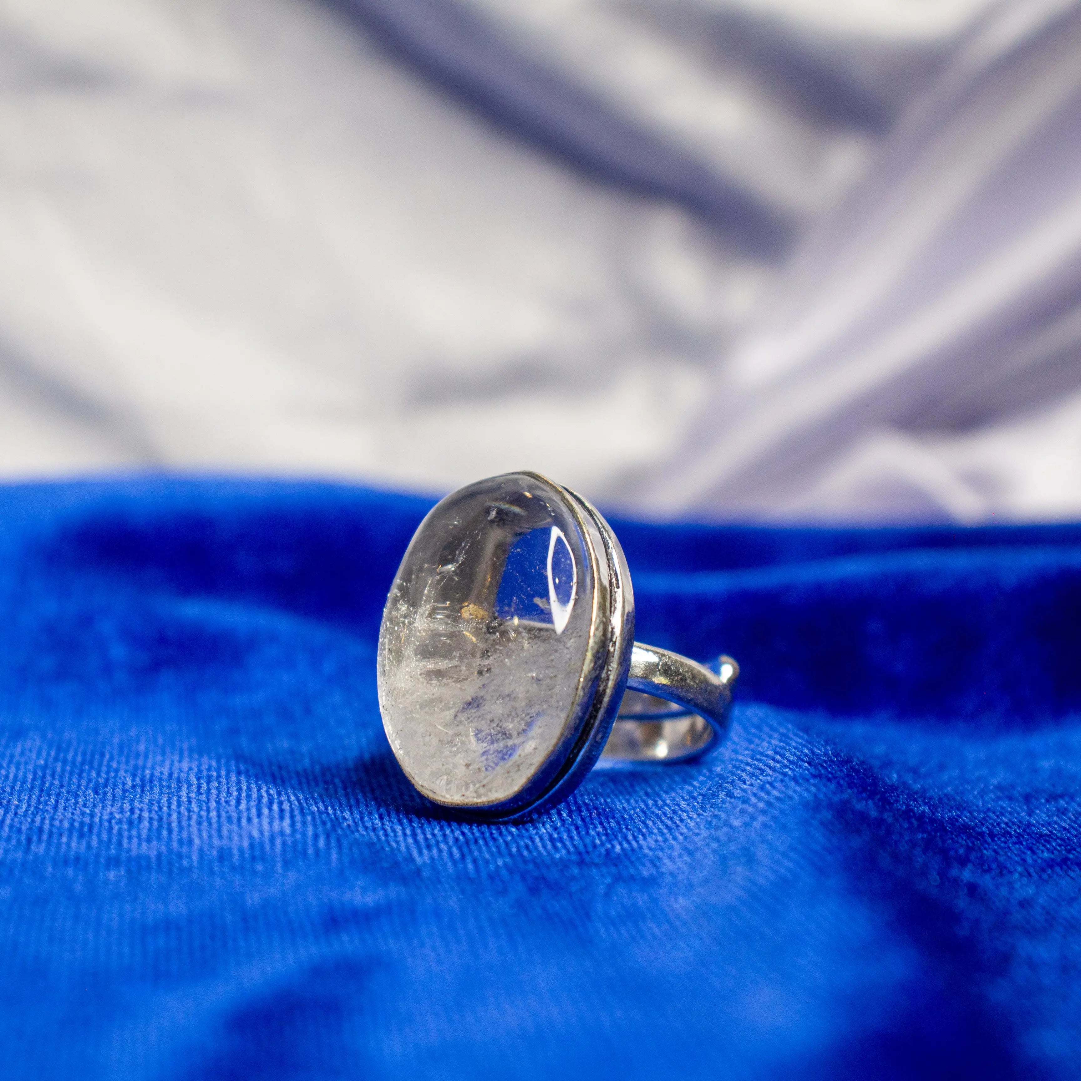 Clear Quartz Crystal Ring