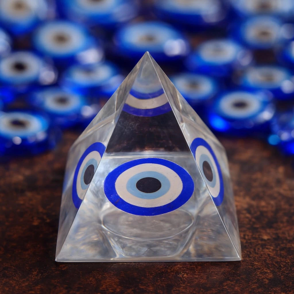 Evil Eye Orgonite Protection Pyramid