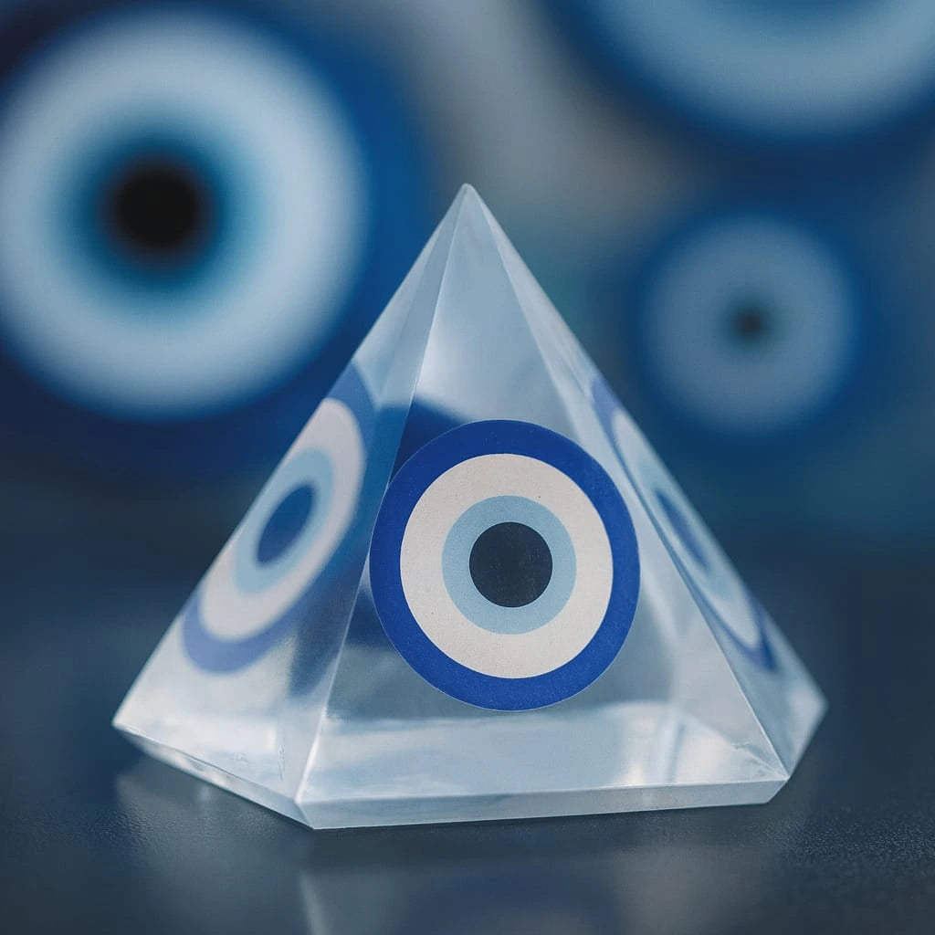 Evil Eye Orgonite Protection Pyramid