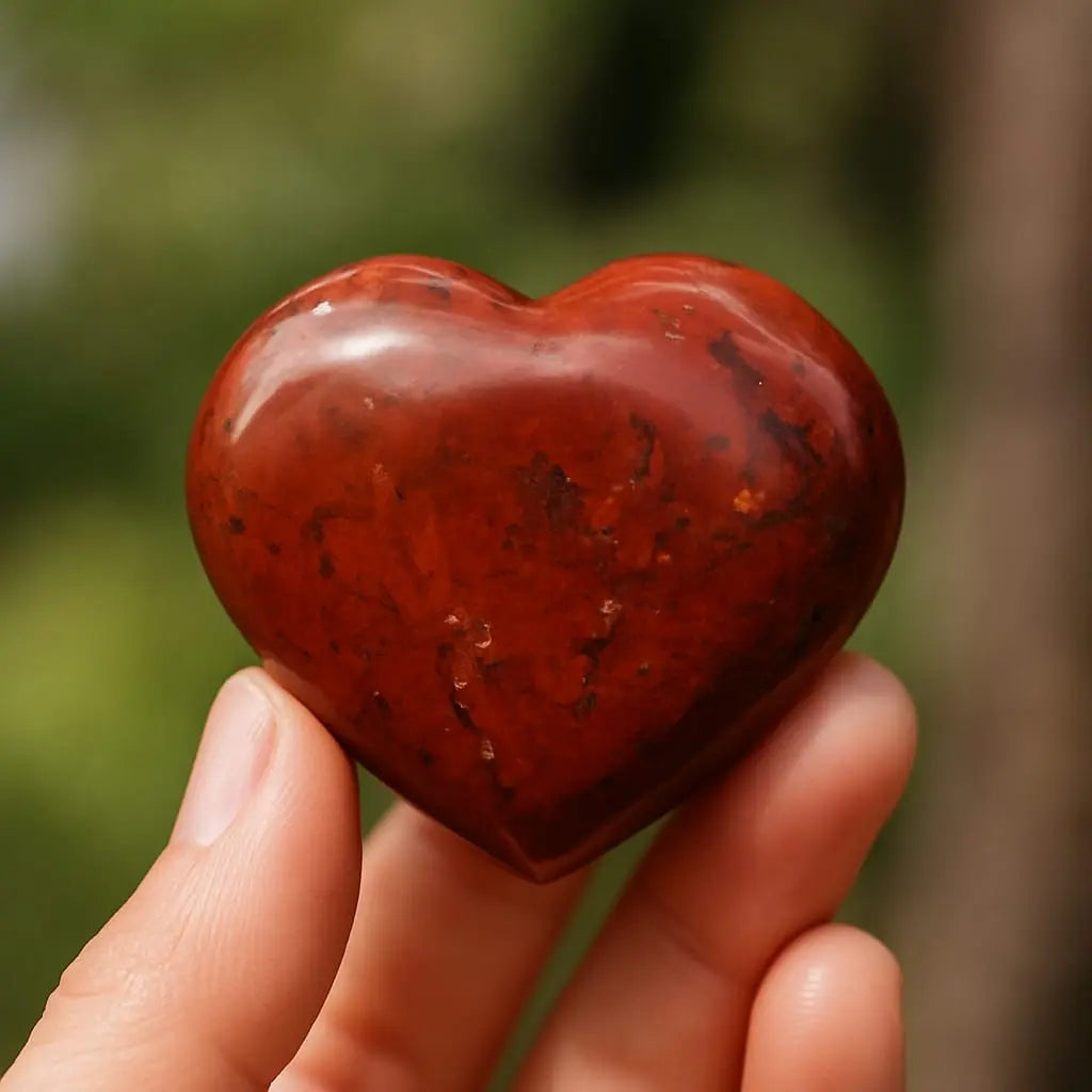 Natural Red Jasper Healing Heart