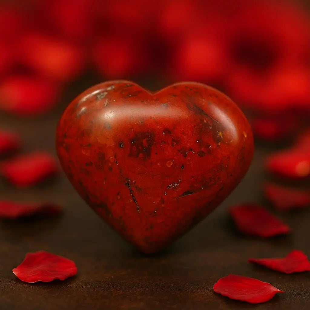 Natural Red Jasper Healing Heart
